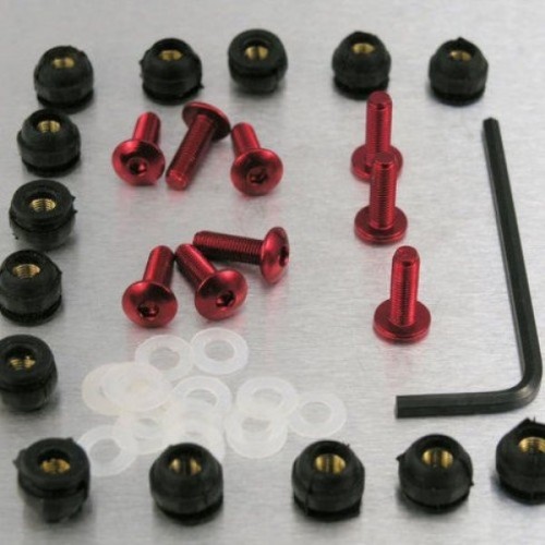 Алюминиевые болты крепления стекла Pro-Bolt (4мм Italian Bikes) 9шт