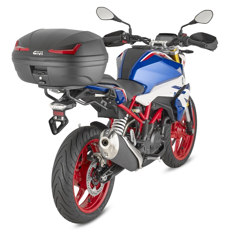 Кофр центральный Givi E455N Monolock -Red