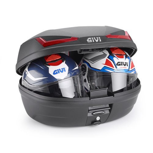 Кофр центральный Givi E455N Monolock -Red