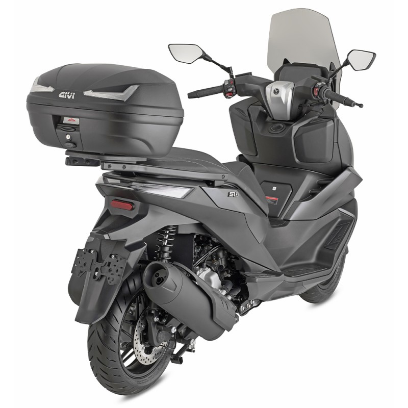 Кофр центральный Givi E455N Monolock -Smoked
