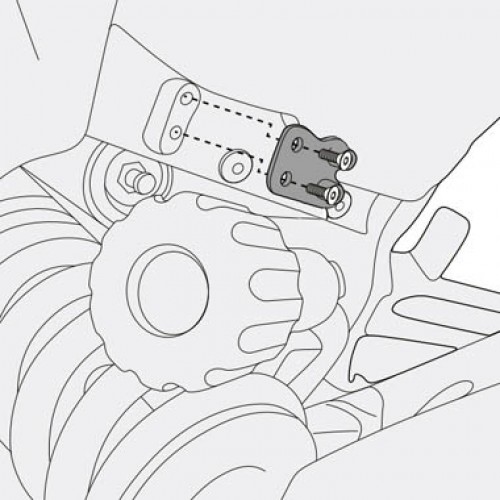 Адаптеры установки креплений кофров Givi PLR7406CAM Multistrada 950 2017-2018