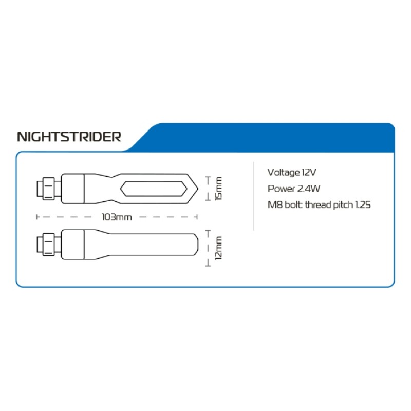 Повороти Oxford NightStrider - Sequential Indicators