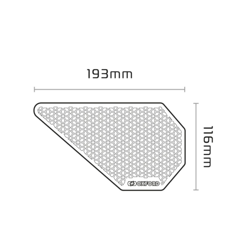 Наліпки на бак бокові Oxford Gripper Adv Black