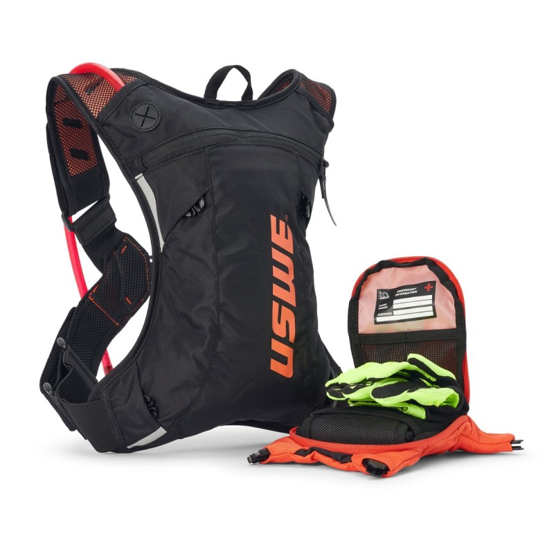 Моторюкзак Гидратор USWE Hydro 3 Black/Orange 2.0L