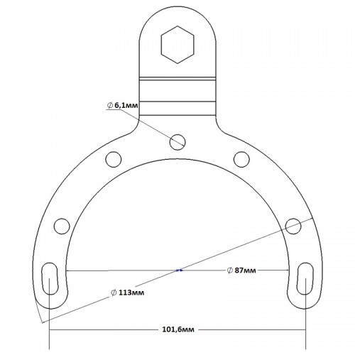 Крепление на горловину бака Ram Mounts BMW/Kaw