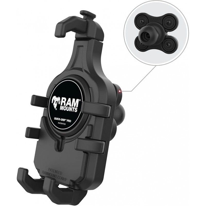 Тримач телефону антивібраційний під MagSafe Ram Mounts Quick-Grip Pro