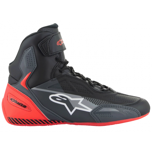 Мотоботы Alpinestars Faster-3 Black/Grey/Red Fluo