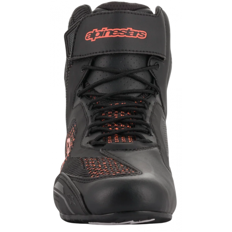 Мотоботы Alpinestars Faster-3 Rideknit Black/Red Fluo