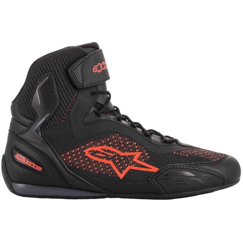 Мотоботы Alpinestars Faster-3 Rideknit Black/Red Fluo