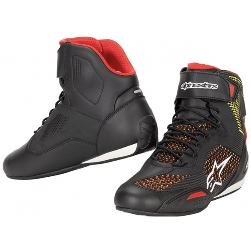 Мотоботы Alpinestars Faster-3 Rideknit Black/Red/Yellow