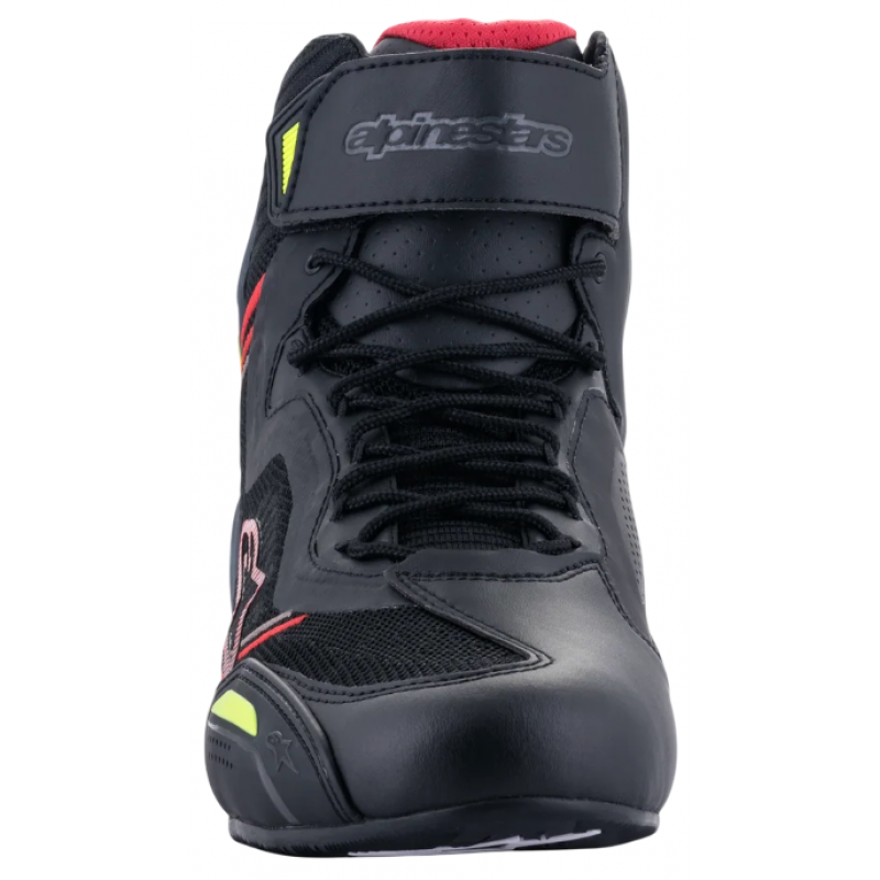 Мотоботы Alpinestars Faster-3 Rideknit Black/Yellow/Red