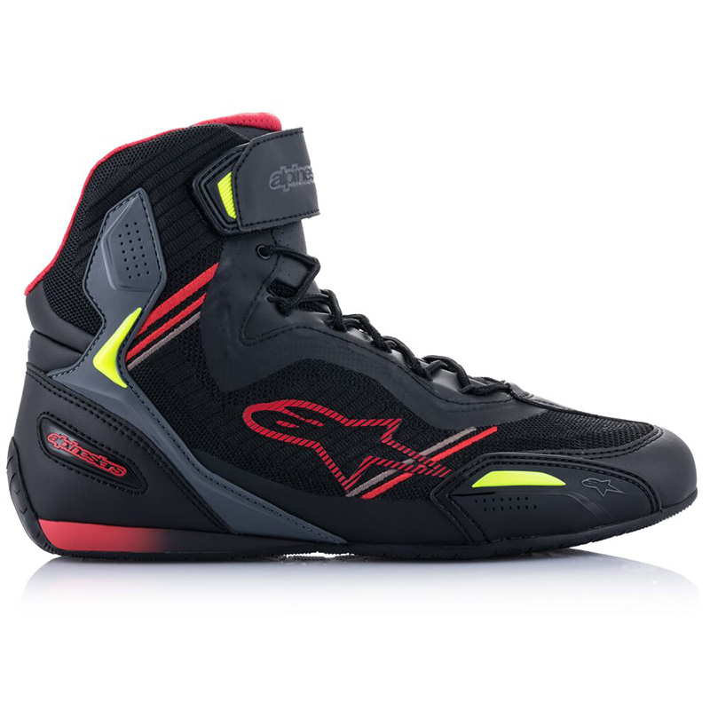 Мотоботы Alpinestars Faster-3 Rideknit Black/Yellow/Red