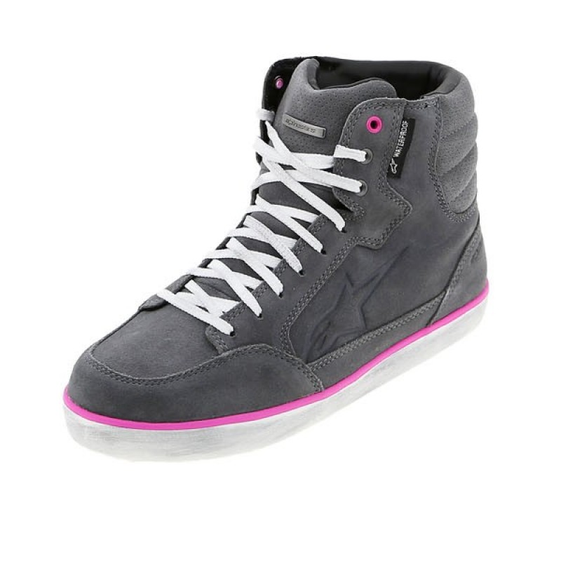 Мотоботы женские Alpinestars J-6 WP Gray/Fuchsia