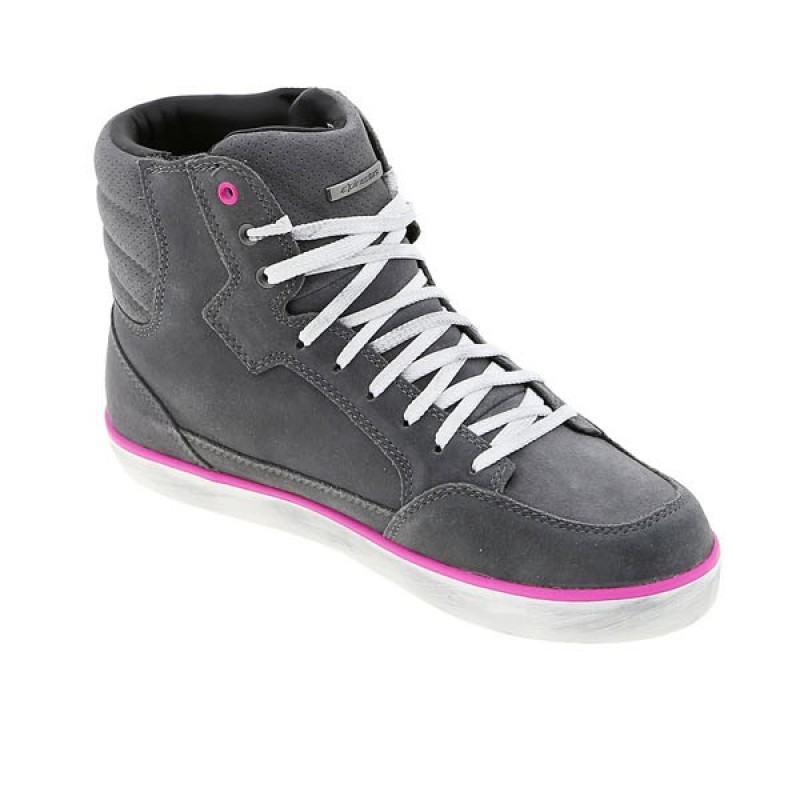 Мотоботы женские Alpinestars J-6 WP Gray/Fuchsia