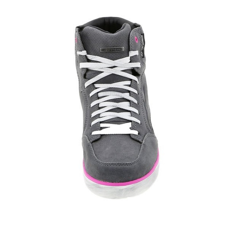 Мотоботы женские Alpinestars J-6 WP Gray/Fuchsia
