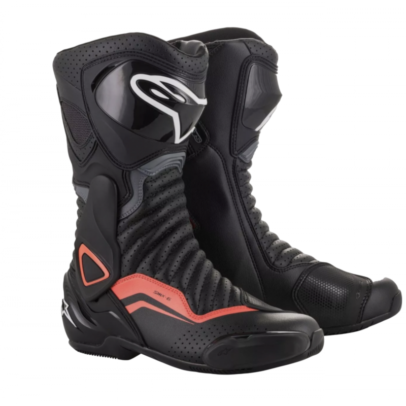 Мотоботы Alpinestars SMX-6 V2 Black/Red/Grey Мотоботы Alpinestars SMX-6 V2 Black/Red/Grey