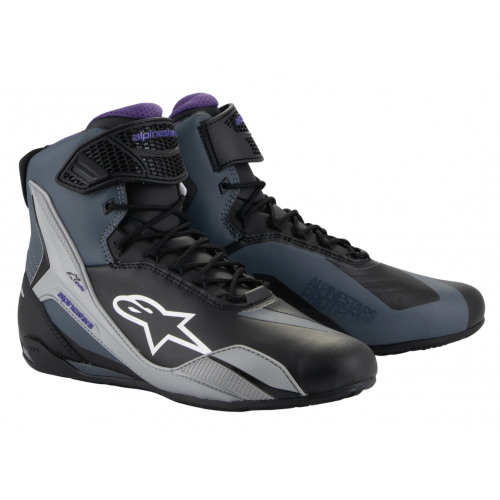 Мотоботы женские Alpinestars Stella Faster-4 Black/Gray/Violet