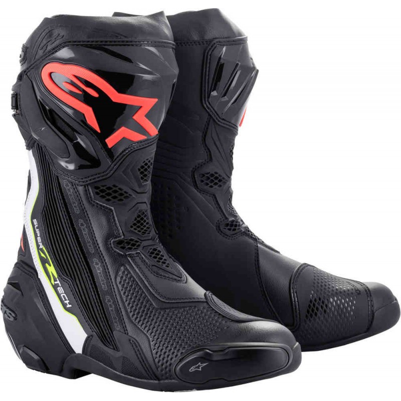 Мотоботи Alpinestars Supertech R Black White Red Yellow