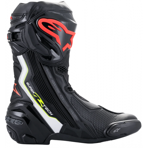Мотоботы Alpinestars Supertech R Black White Red Yellow