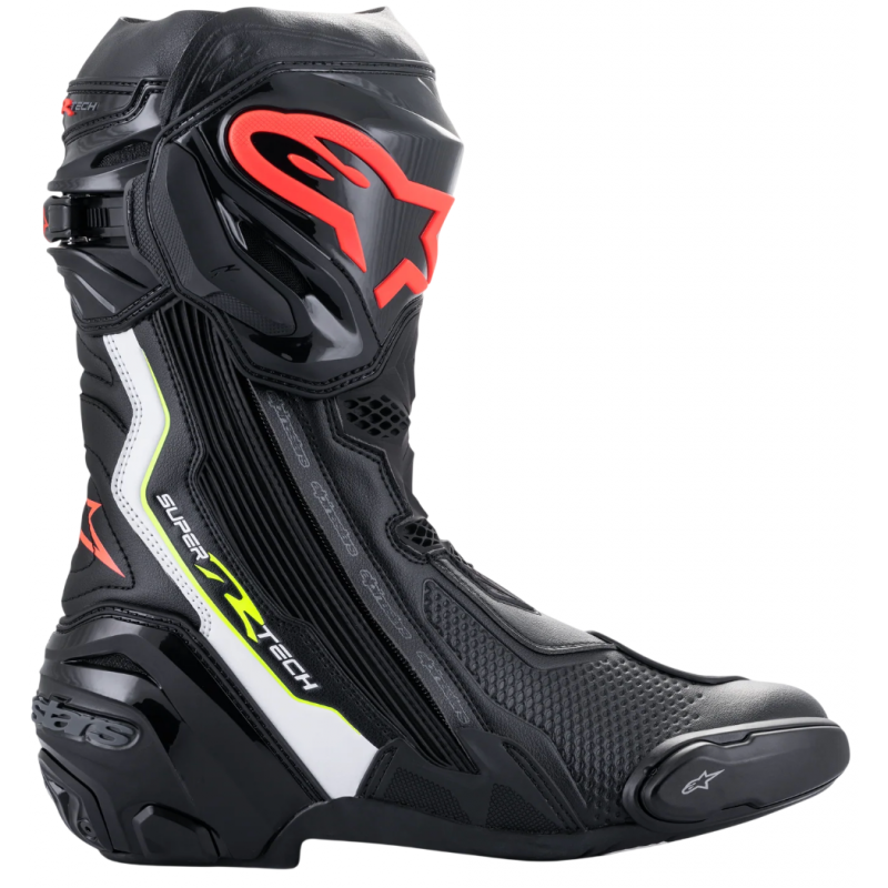 Мотоботы Alpinestars Supertech R Black White Red Yellow