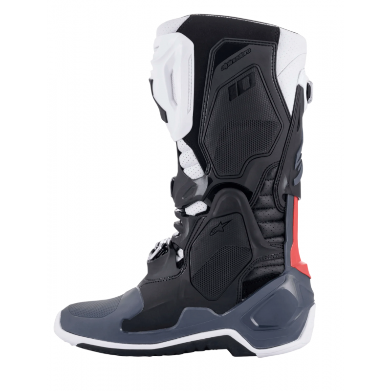 Мотоботы Alpinestars Tech 10 Supervented Black/White/Gray/Red
