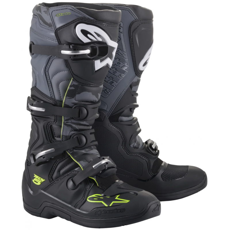 Мотоботы Alpinestars Tech 5 Black/Gray/Yellow