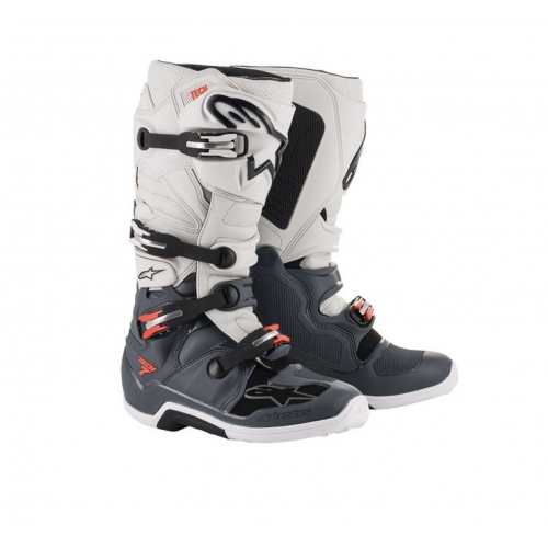 Мотоботы Alpinestars Tech 7 Grey/White/Red