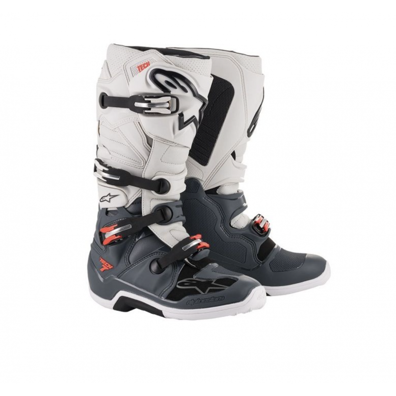 Мотоботи Alpinestars Tech 7 Grey/White/Red Мотоботи Alpinestars Tech 7 Grey/White/Red