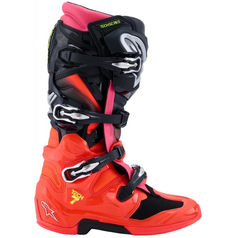 Мотоботи Alpinestars Tech 7 Black/Red/Pink