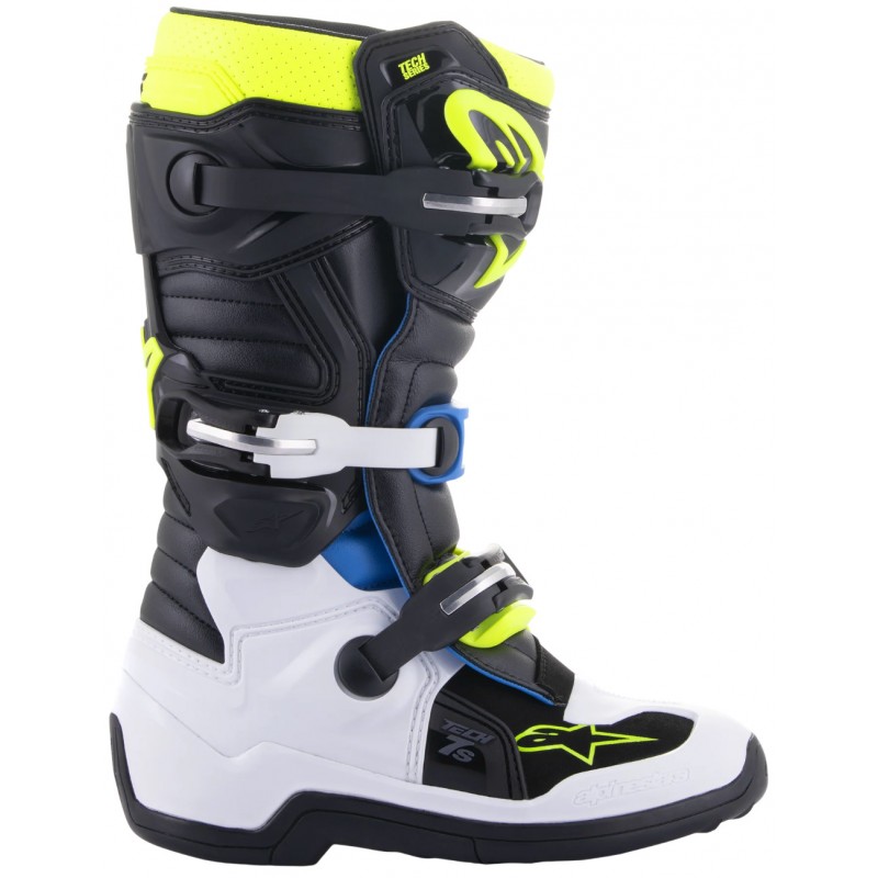 Мотоботы детские Alpinestars Tech 7S Black/Blue/Yellow
