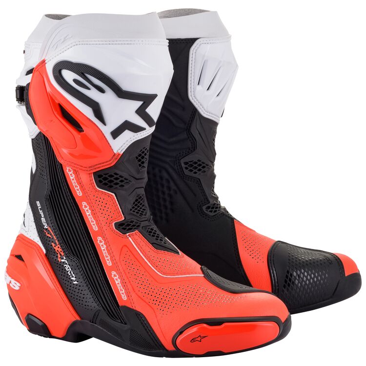 Мотоботы Alpinestars Supertech R Vented Black/White/Red купить от