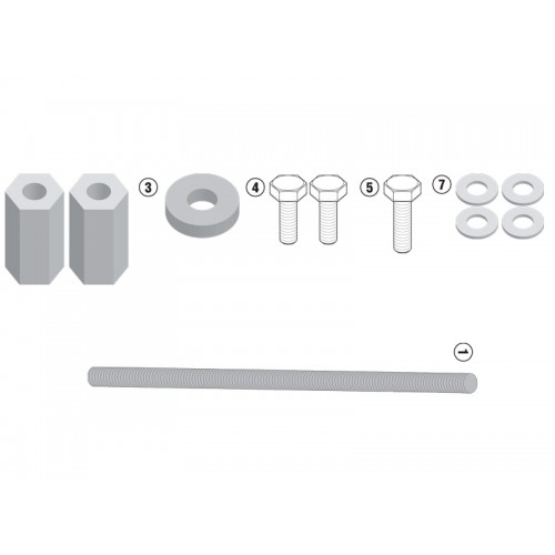 Адаптеры для установки дуг безопасности Givi TN5108 R1200GS 2016-18