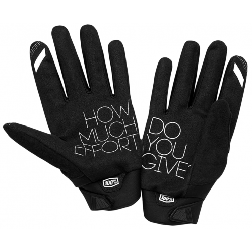 Мотоперчатки 100% Brisker Black