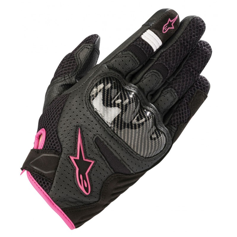 Моторукавиці жіночі Alpinestars Stella SMX1-Air V2 Black/Fuchsia