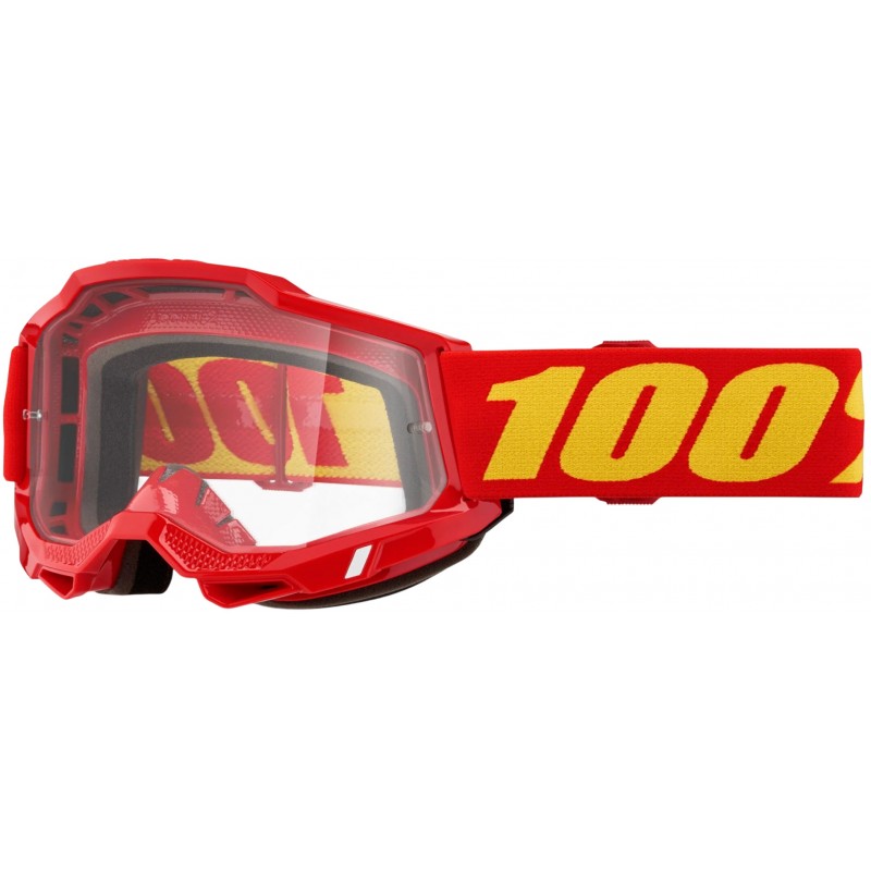 Мотоокуляри маска 100% Accuri 2 Red -Clear