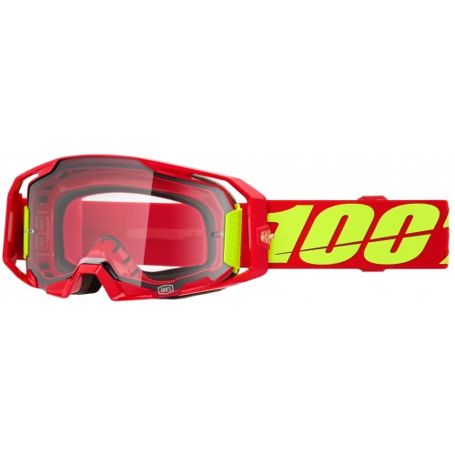 Мотоокуляри маска 100% ARrmatic Red -Clear