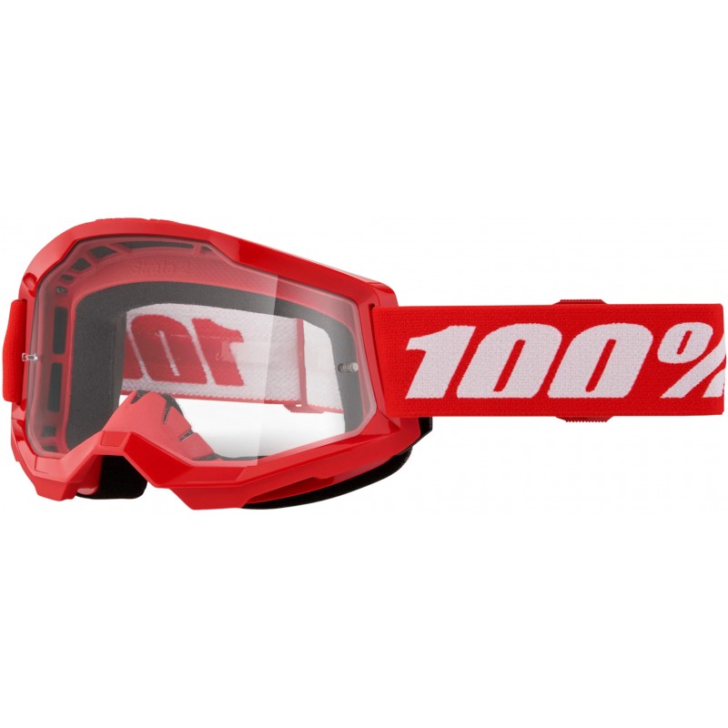 Мотоокуляри маска 100% Strata 2 Red -Clear