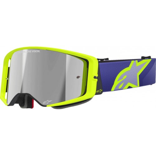 Мотоокуляри Маска Alpinestars Supertech Corp Purple/Yellow -Silver