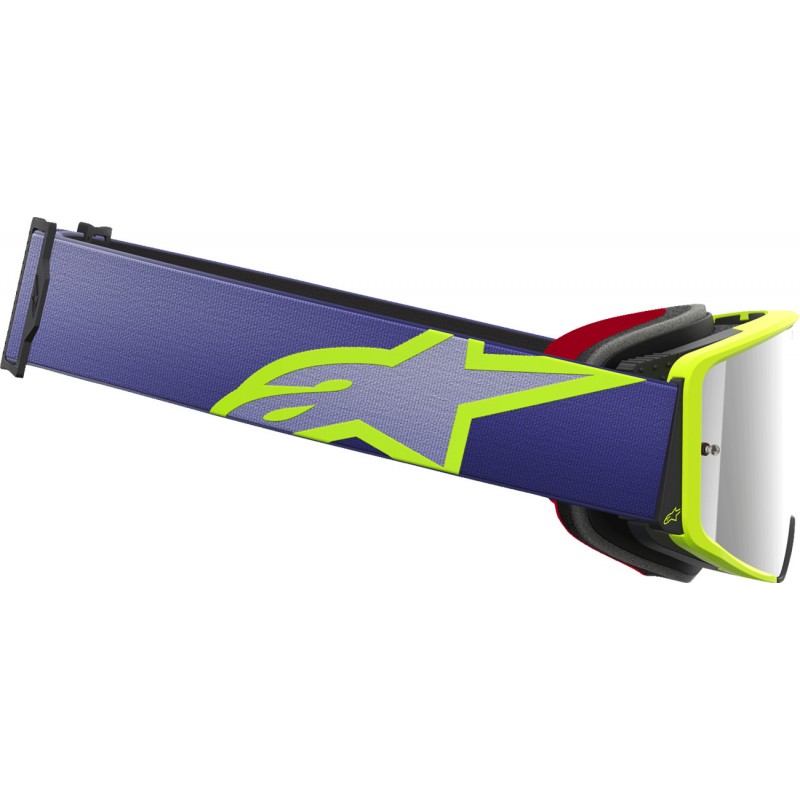Мотоокуляри Маска Alpinestars Supertech Corp Purple/Yellow -Silver
