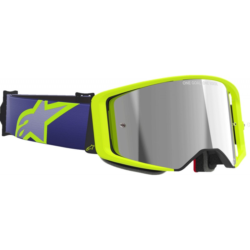 Мотоокуляри Маска Alpinestars Supertech Corp Purple/Yellow -Silver