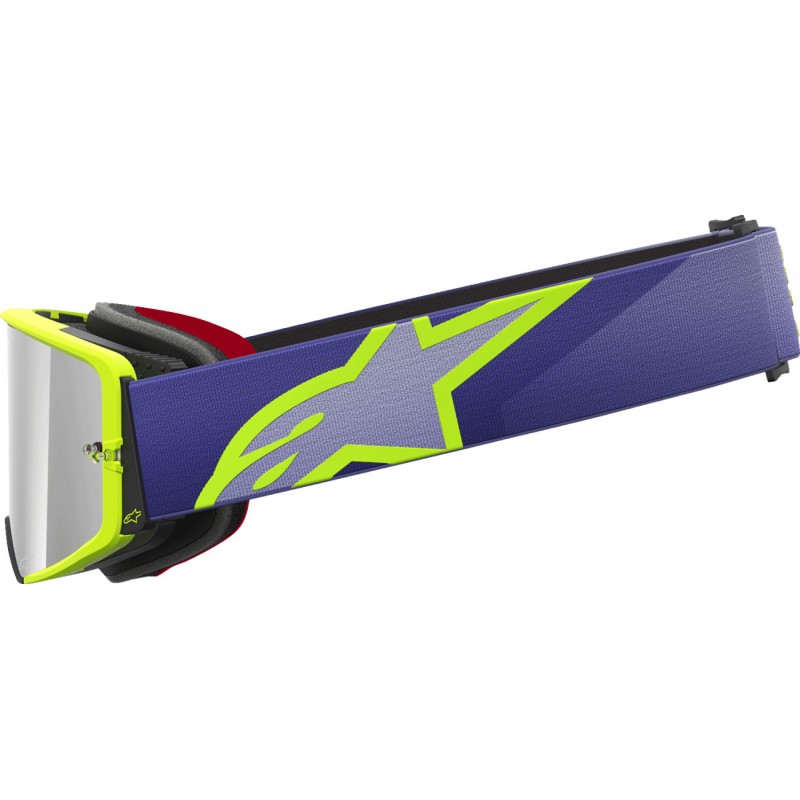 Мотоокуляри Маска Alpinestars Supertech Corp Purple/Yellow -Silver