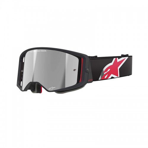 Мотокуляри кроссові Alpinestars Supertech Corp Black/Red -Silver