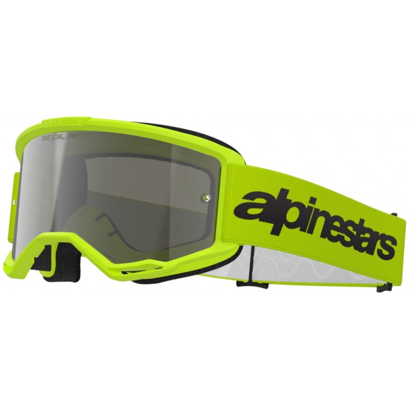 Мотоокуляри Маска Alpinestars Vision 3 Wordmark Yellow -Silver