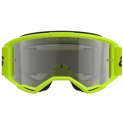 Мотоокуляри Маска Alpinestars Vision 3 Wordmark Yellow -Silver