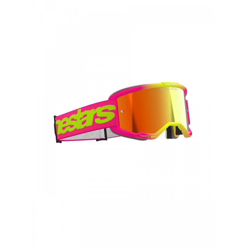 Мотоочки кроссовые Alpinestars Vision 5 Corp Wordmark Pink -Red