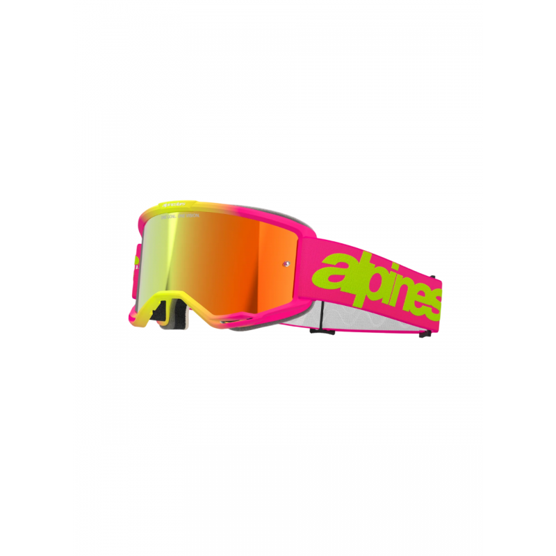 Мотоочки кроссовые Alpinestars Vision 5 Corp Wordmark Pink -Red