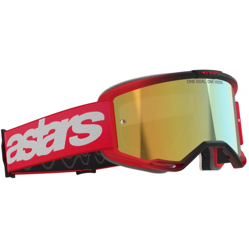 Мотоокуляри Маска Alpinestars Vision 5 Blaze Red -Gold