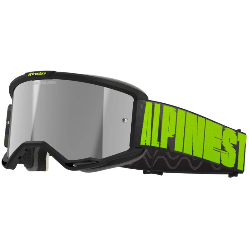 Мотоокуляри Маска Alpinestars Vision 5 Hollow Charcoal/Yellow -Silver