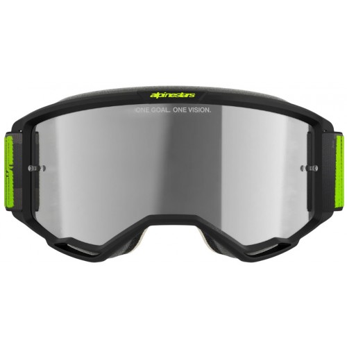 Мотоокуляри Маска Alpinestars Vision 5 Hollow Charcoal/Yellow -Silver