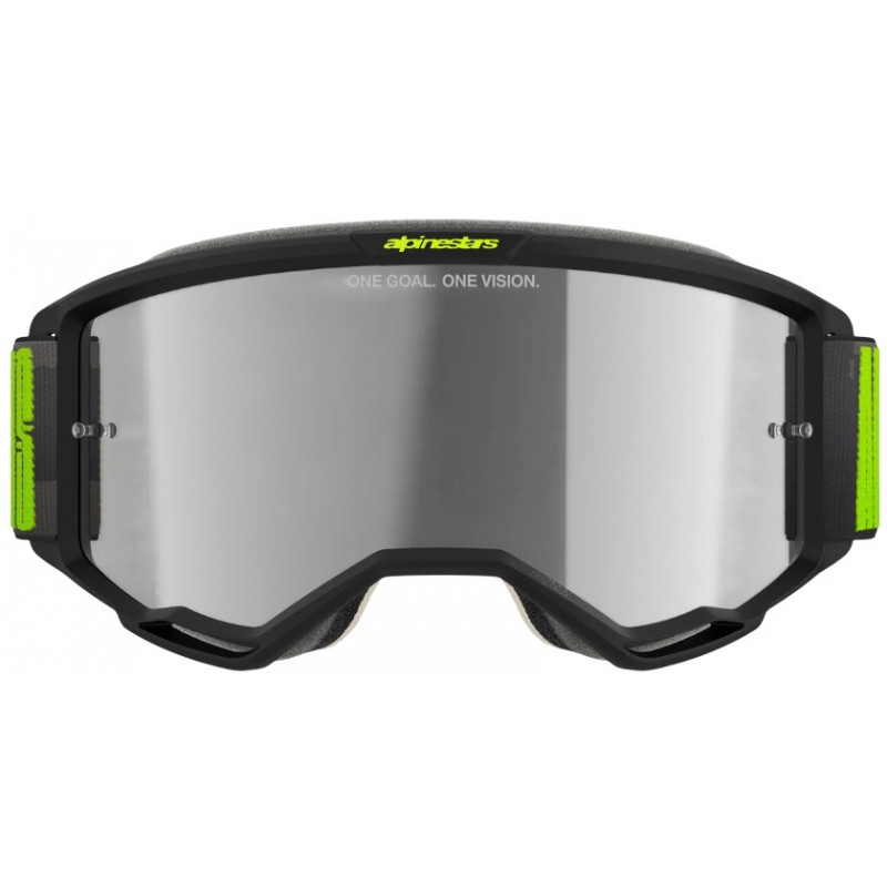 Мотоокуляри Маска Alpinestars Vision 5 Hollow Charcoal/Yellow -Silver